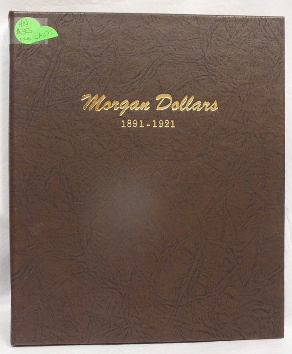 Dansco Used Morgan Silver Dollars $1 1891-1921 Coin Album 4 pages 7179 LH073