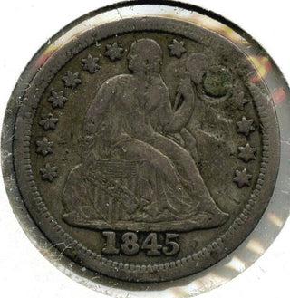 1845 Seated Liberty Silver Dime - Philadelphia Mint - B884