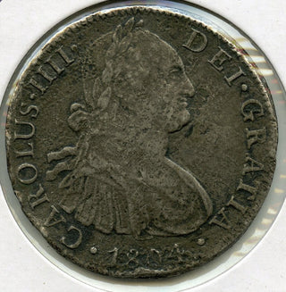 1804 Mexico 8 Reales Coin - Carolus IIII - E717