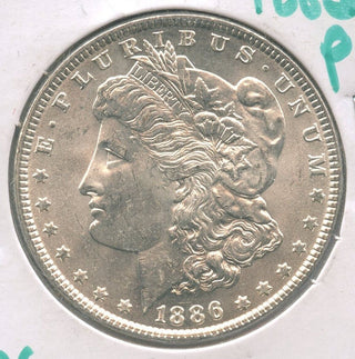 1886-P Unc Morgan Silver Dollar $1 Philadelphia Mint  - ER990