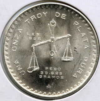 1978 Mexico Type 2 Casa de Moneda Silver Coin - Una Onza Troy Plata Pura - E867