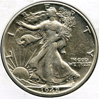 1942-D Walking Liberty Silver Half Dollar - Denver Mint - G837
