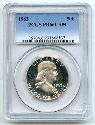 1963 Franklin Proof Silver Half Dollar PCGS PR66CAM Certified - CC767
