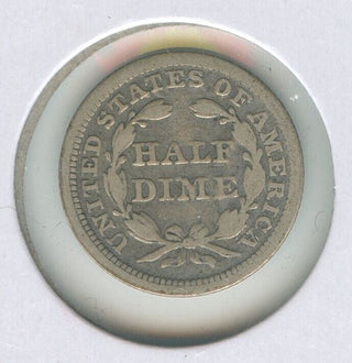 1853 P Silver Seated Liberty Half Dime Arrows Philadelphia Mint - ER148