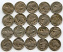 1917 Buffalo Nickels 40-Coin Roll - Philadelphia Mint - Lot Collection - B296