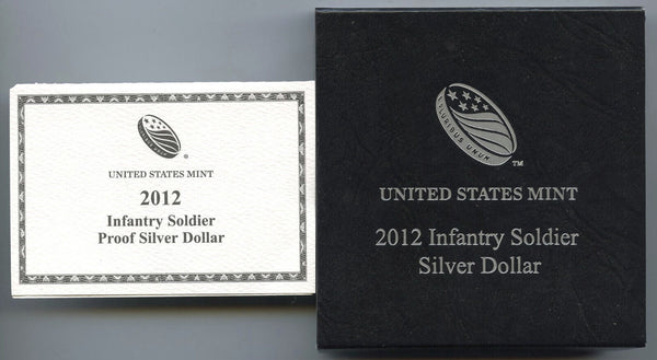 2012 Infantry Soldier Proof Silver Dollar United States Mint Commemorative H170