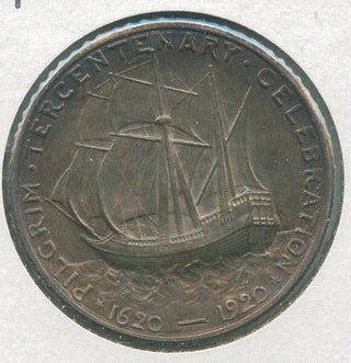 1920 Pilgrim Tercentenary Celebration Silver Half Dollar 50c Commemorative-KR202