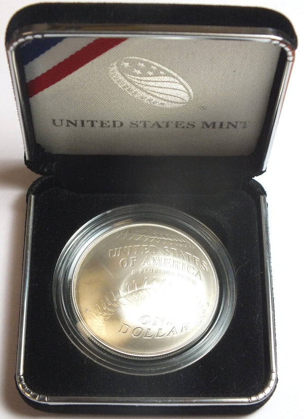 2014 Baseball Hall of Fame Silver Dollar US Mint B34 Uncirculated $1 Coin CA284