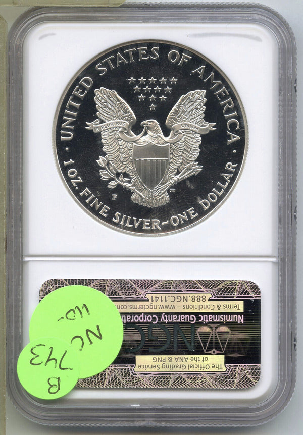 1997-P American Eagle 1 oz Proof Silver Dollar NGC PF69 Ultra Cameo - B743