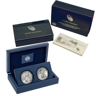 2013 American Eagle 2-Coin 1 oz Silver Dollar Set US Mint West Point - DM958