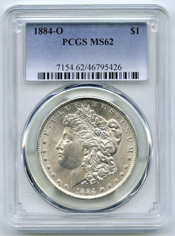 1884-O Morgan Silver Dollar PCGS MS62 Certified - New Orleans Mint - B795