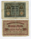 Lot of 20 German Banknotes - Paper Money Currency - E483