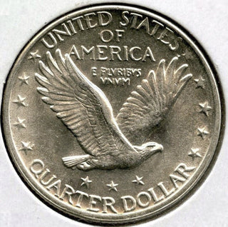 1929-D Standing Liberty Silver Quarter - Uncirculated - Denver Mint - E310