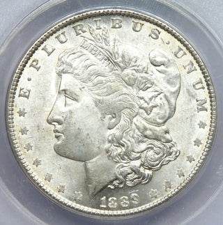 1889 Morgan Silver Dollar ANACS MS63 Certified $1 Philadelphia Mint - A941