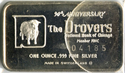 1883-1973 Drovers Country 90th Anniversary 999 Silver 1 oz Art Bar - DM659