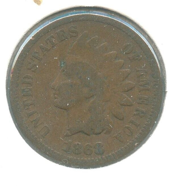 1868 Indian Head Cent 1C Philadelphia Mint - ER943