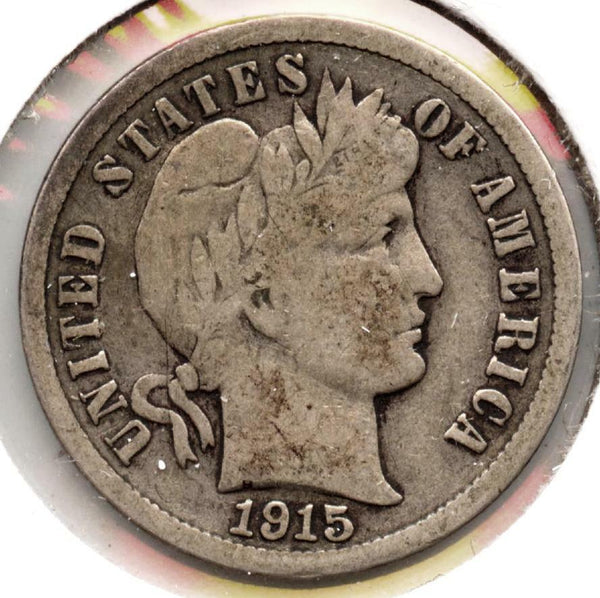 1915-S Barber Silver Dime - San Francisco Mint - MB902
