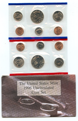 1996 United States Uncirculated US Mint Coin Set - OGP Philadelphia & Denver