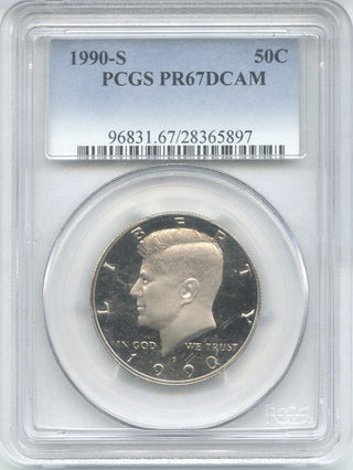 1990-S Kennedy Half Dollar PCGS PR67 Certified Coin - DN422