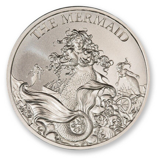 Mermaid Cryptozoology 2023 Art Medal 999 Silver 1 oz Intaglio Creature Folklore
