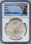 2023 Mexico Libertad 1 Oz 999 Silver Coin NGC MS69 Onza Moneda Plata Pura JP576