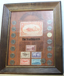 Trailblazers Coin & Stamp Buffalo Nickel Set Collection + Frame - A222