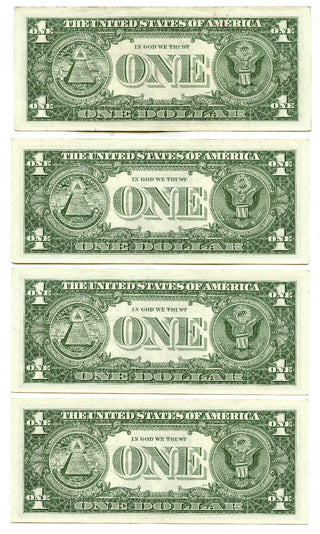 Serial Run 1957-B $1 Silver Certificates GEM Consecutive (9) Currency Notes C751
