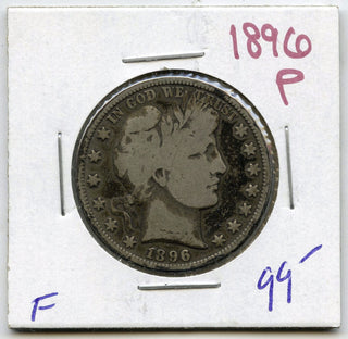 1896 Barber Silver Half Dollar - Philadelphia Mint - A668