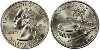2009-D American Samoa US Territories Quarter 25C Uncirculated Denver mint 108