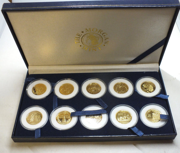 1999 - 2000 State Quarters 24k Gold Plated Set Collection Statehood & Case A225