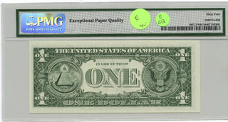 1969-D $1 Federal Reserve Star Note Kansas City PMG 64 Choice EPQ Unc Dollar E02