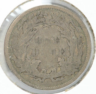 1873 Seated Liberty Silver Dime - Philadelphia Mint - LF133