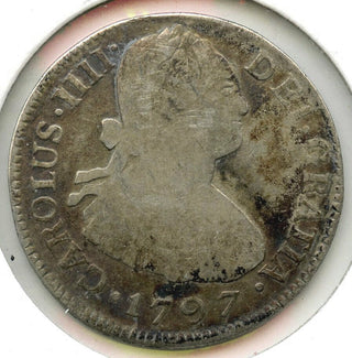 1797 NG Guatemala Coin 2 Reales - Carolus IIII - E891