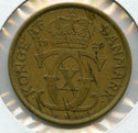 1929 Denmark 1 Krone Coin Danmark - Aluminum Bronze - JJ346