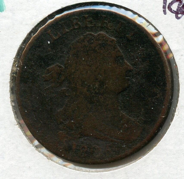 1805 Draped Bust Half Cent 1/2 US Copper Coin - JP142