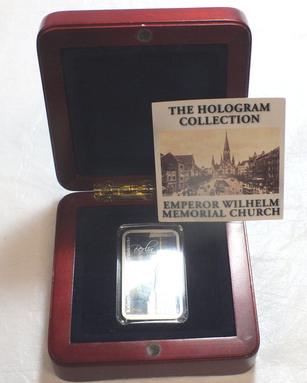 Hologram Collection Emperor Kaiser Wilhelm Memorial Church 1oz Silver Coin Pamp