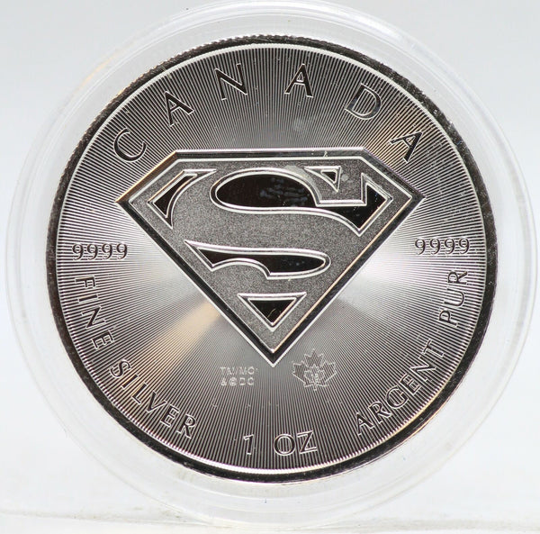 2016 Canada Superman 1 oz 9999 Silver $5 Coin DC Comics w/ Pouch Bag - JL490