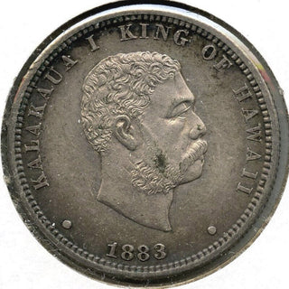 1883 Kingdom of Hawaii 1/4 Dollar - Kalakaua I - A968