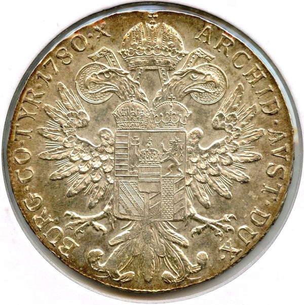 1780 Austria Maria Theresa Thaler Restrike Silver Coin - CC551