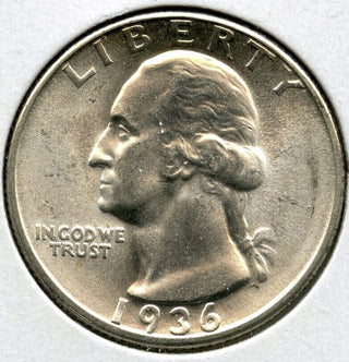 1936 Washington Silver Quarter - Philadelphia Mint - G773