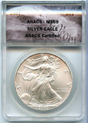 2017 American Eagle 1 oz Silver Dollar ANACS MS69 Certified -DM181