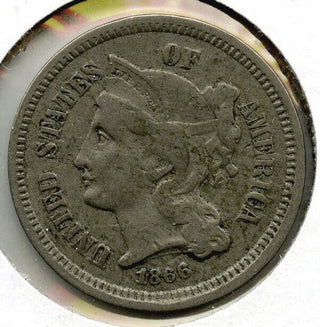 1866 3-Cent Nickel - Three Cents - C33