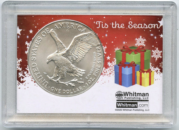 2023 American Eagle Silver Dollar 1 oz Coin - Christmas Tree Holiday Gift ounce