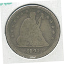 1891 S Silver Seated Liberty Quarter 25C San Francisco Mint -ER37
