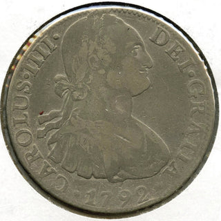 1792 Mexico Coin 8 Reales - Carolus IIII - E37