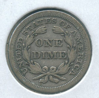 1856-P Silver Seated Liberty Dime 10c Philadelphia Mint  - KR606