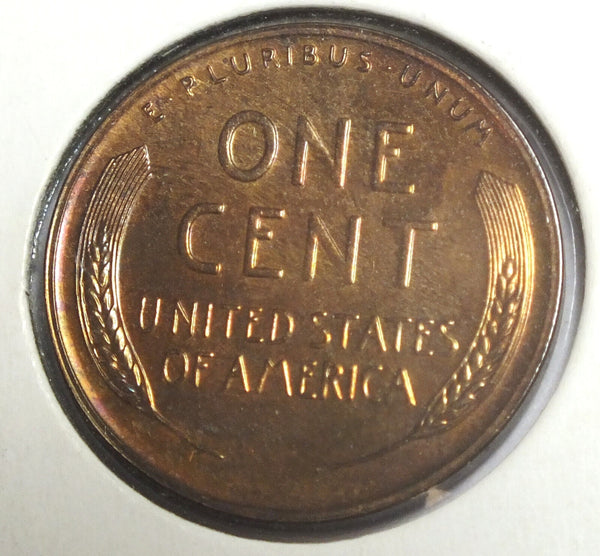 1942 Lincoln Wheat Cent Proof Penny - Nice Toning Toned - CA213