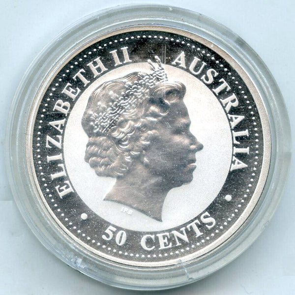 2007 Australia Lunar Year of Pig 999 Silver 1/2 oz Coin - 50 Cents - A143