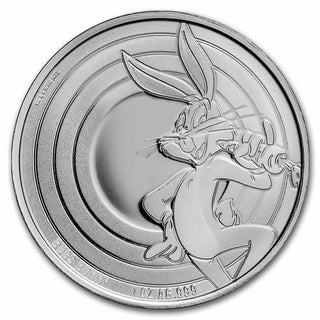 2022 Bugs Bunny 999 Silver 1 oz $5 Coin Looney Tunes Warner Bros BU Samoa JN707