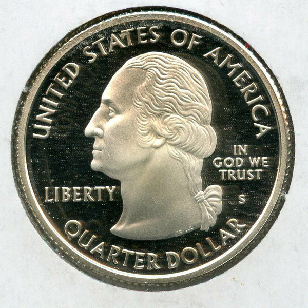 2007-S Wyoming State Washington Quarter Silver Proof Coin 25c - JN133
